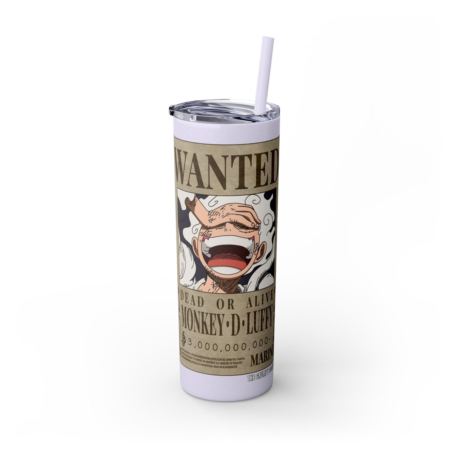 One Piece - Luffy Fifth Gear Skinny Tumbler with Straw, 20oz
