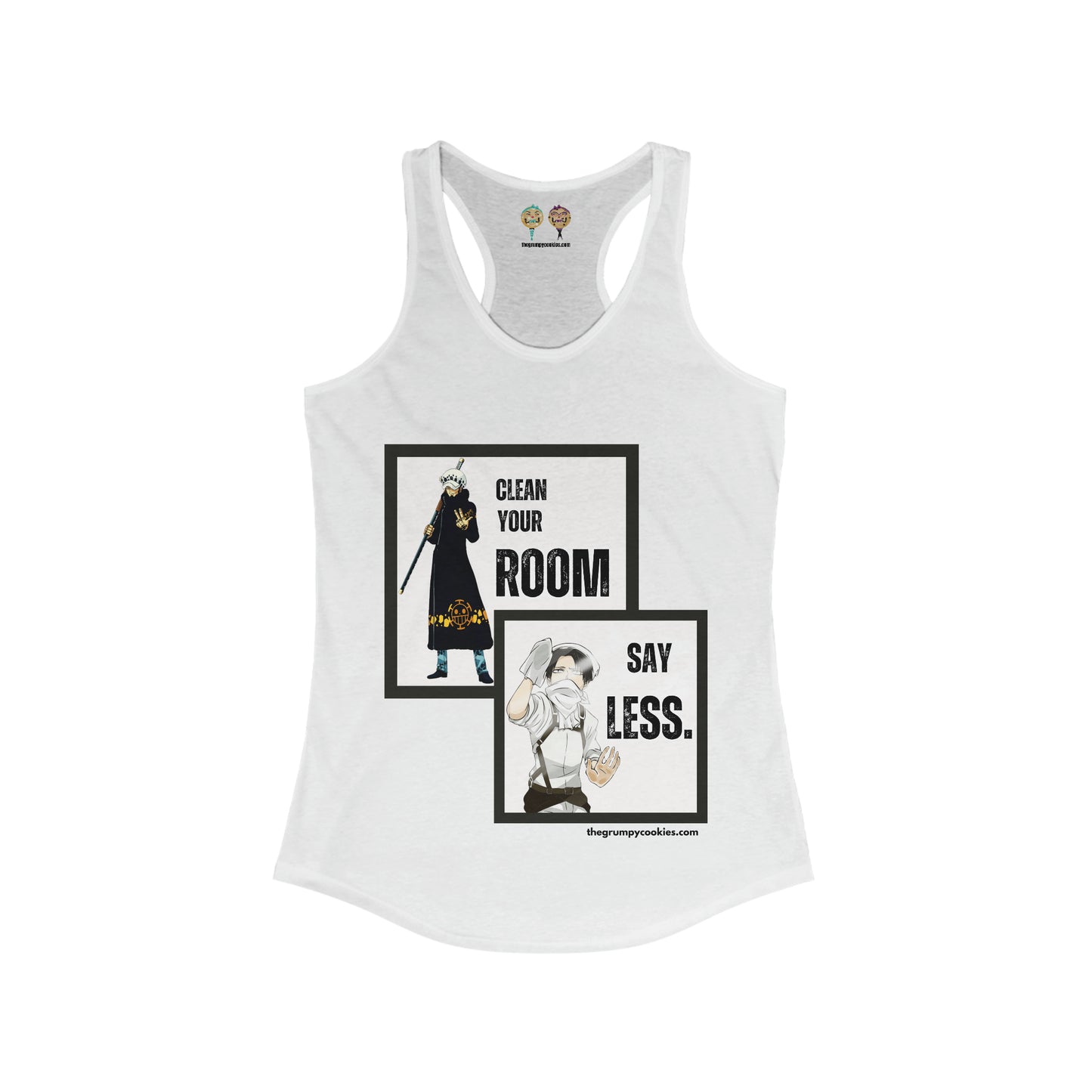 One Piece - Say Less Levi x Law Crossover Women's Ideal Racerback Tank