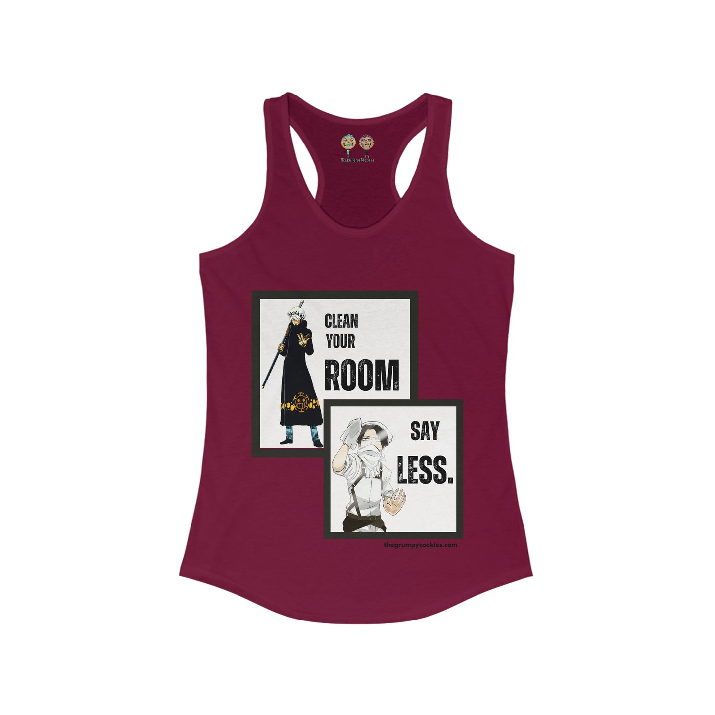 One Piece - Say Less Levi x Law Crossover Women's Ideal Racerback Tank