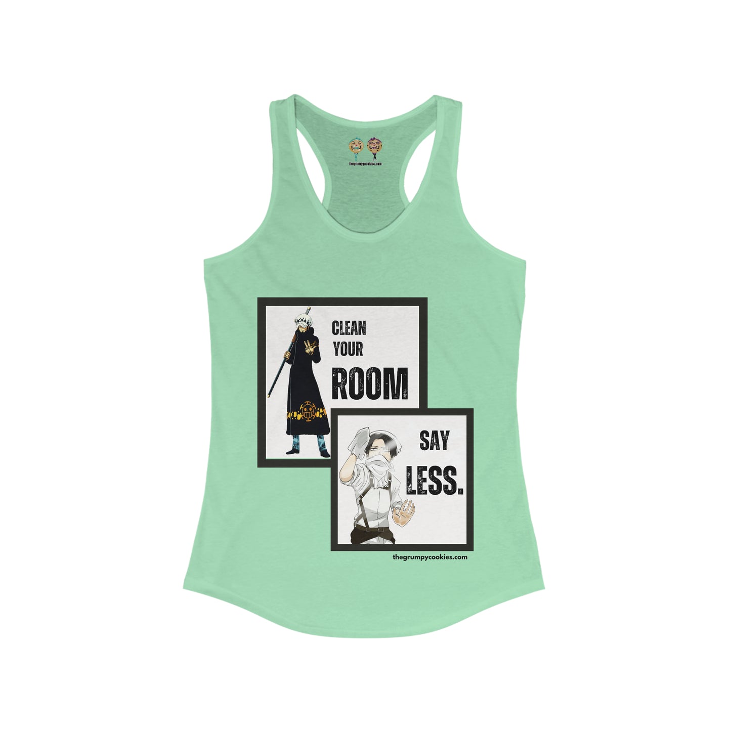 One Piece - Say Less Levi x Law Crossover Women's Ideal Racerback Tank
