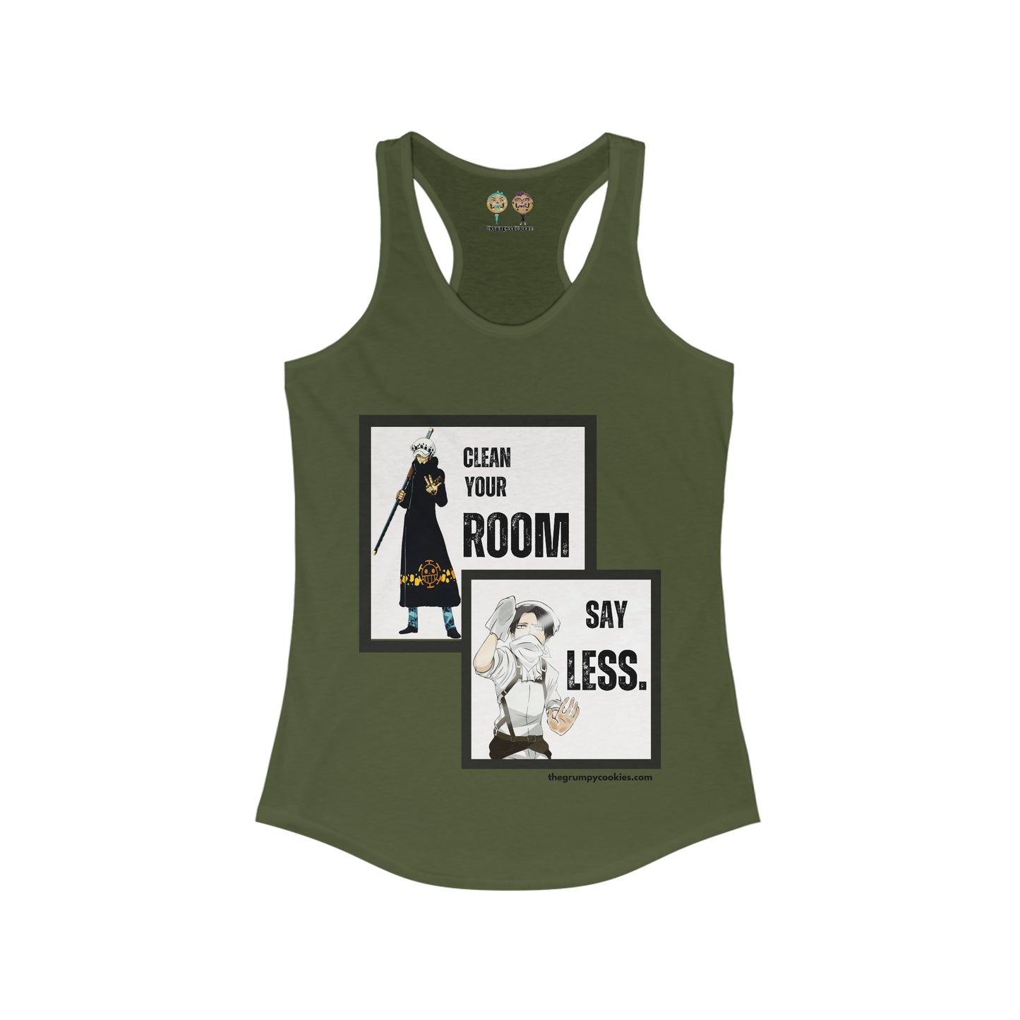 One Piece - Say Less Levi x Law Crossover Women's Ideal Racerback Tank