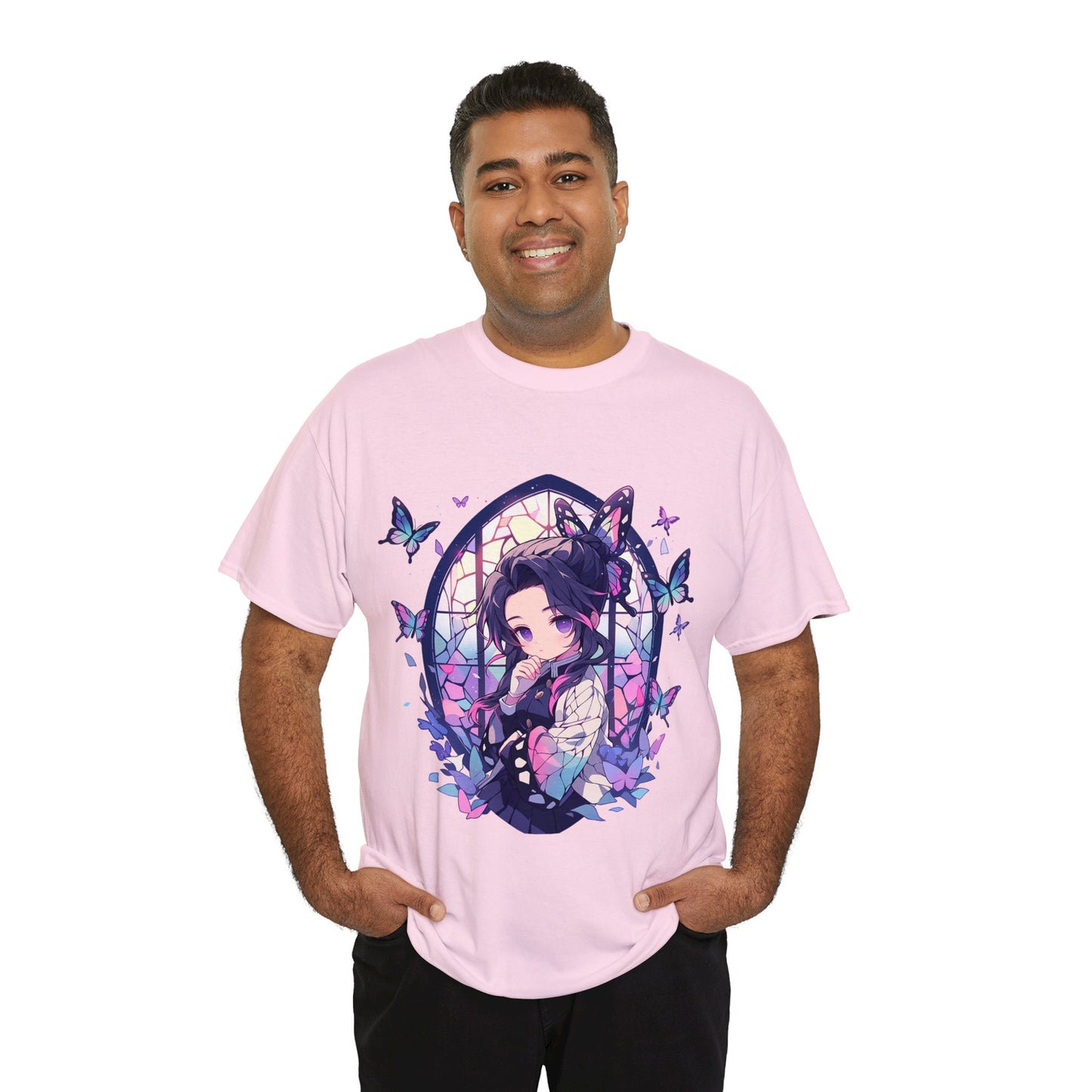 Demon Slayer - Stained Glass Shinobu Kocho Series Unisex Heavy Cotton Tee