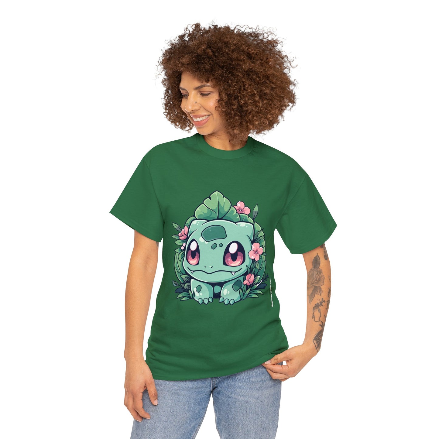 Pokemon - Flowering Bulba Unisex Heavy Cotton Tee