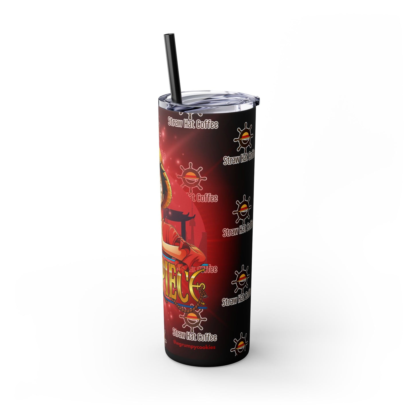 Straw Hat Coffee - Captain of the Crew 20oz Skinny Tumbler with Straw