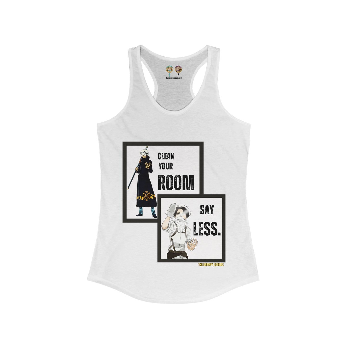 One Piece - Say Less Levi x Law Crossover Women's Ideal Racerback Tank