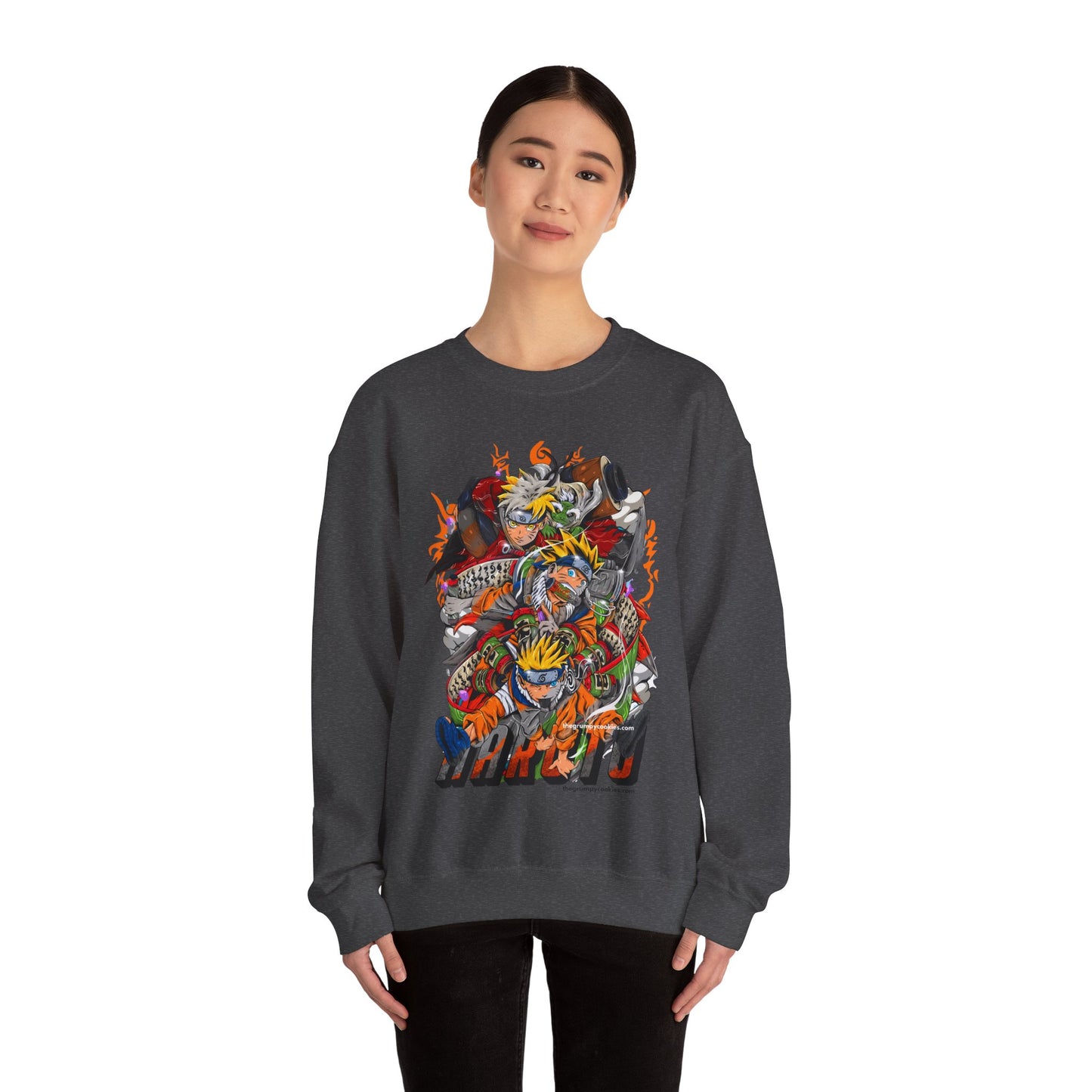 Naruto - The many faces of Naruto Unisex Heavy Blend™ Crewneck Sweatshirt