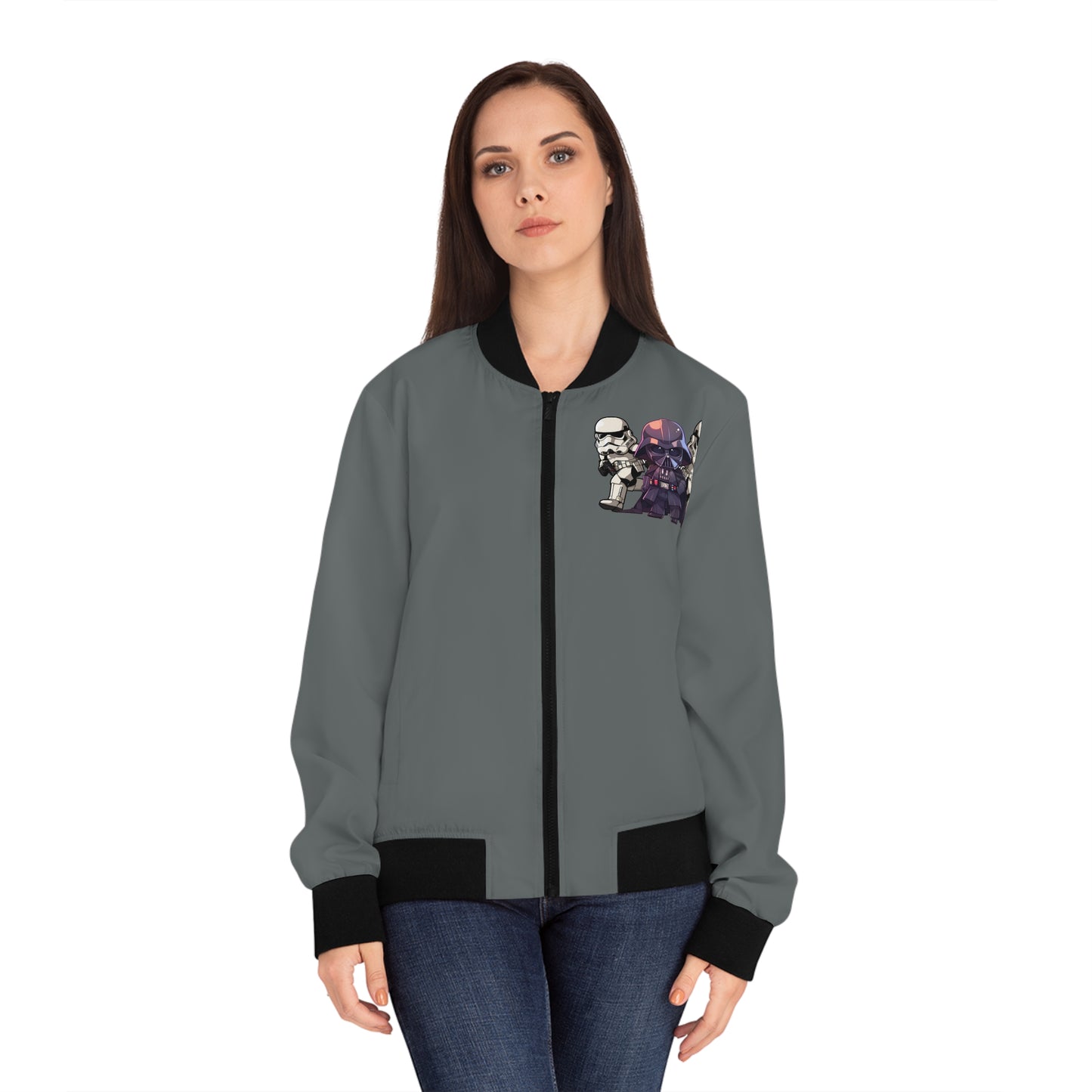 Star Wars - Dark Side Women's Grey Bomber Jacket