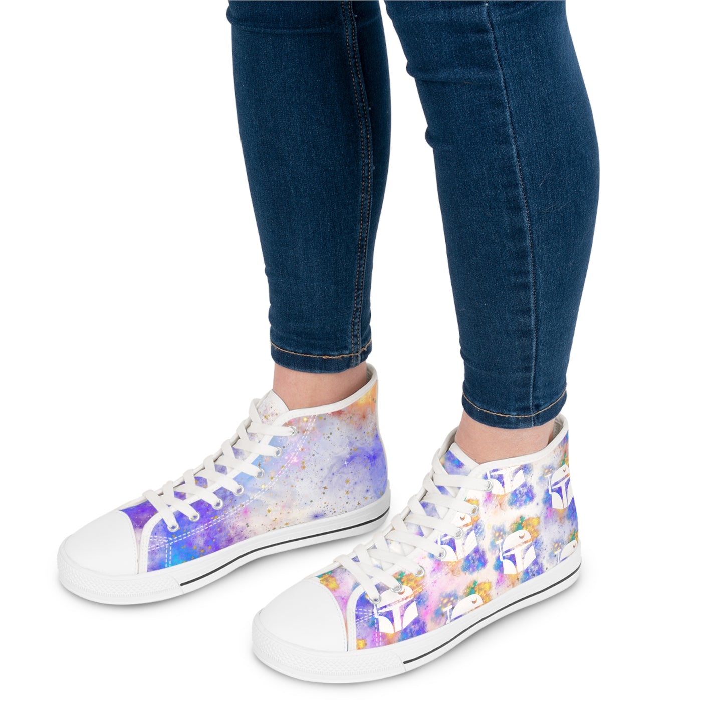 Star Wars - Boba Fett Women's White High Top Sneakers