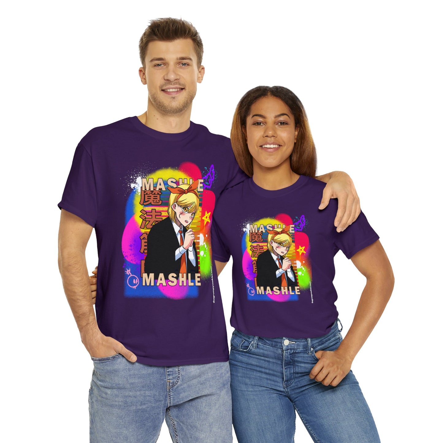 Mashle - Lemon Irvine Graffiti Unisex Heavy Cotton Tee