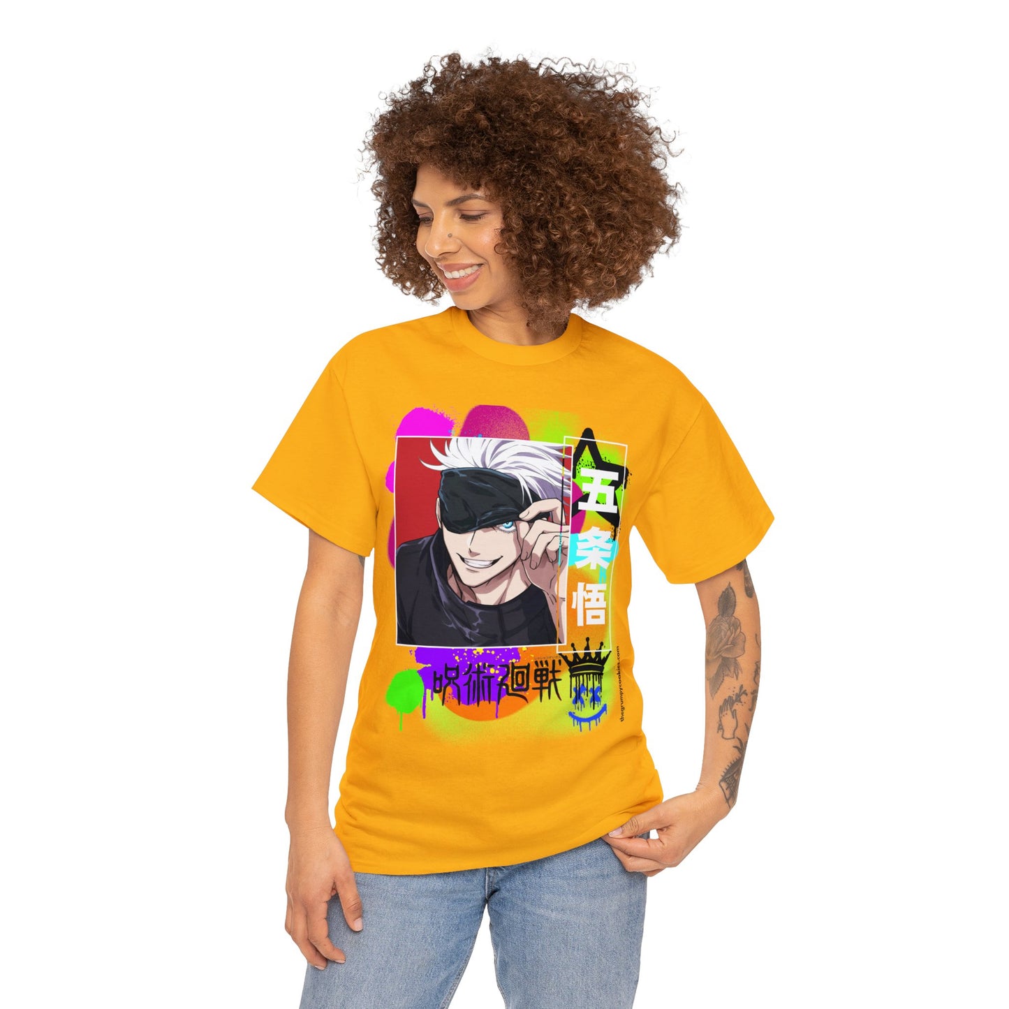 Jujutsu Kaisen - Peekaboo Gojo Unisex Heavy Cotton Tee