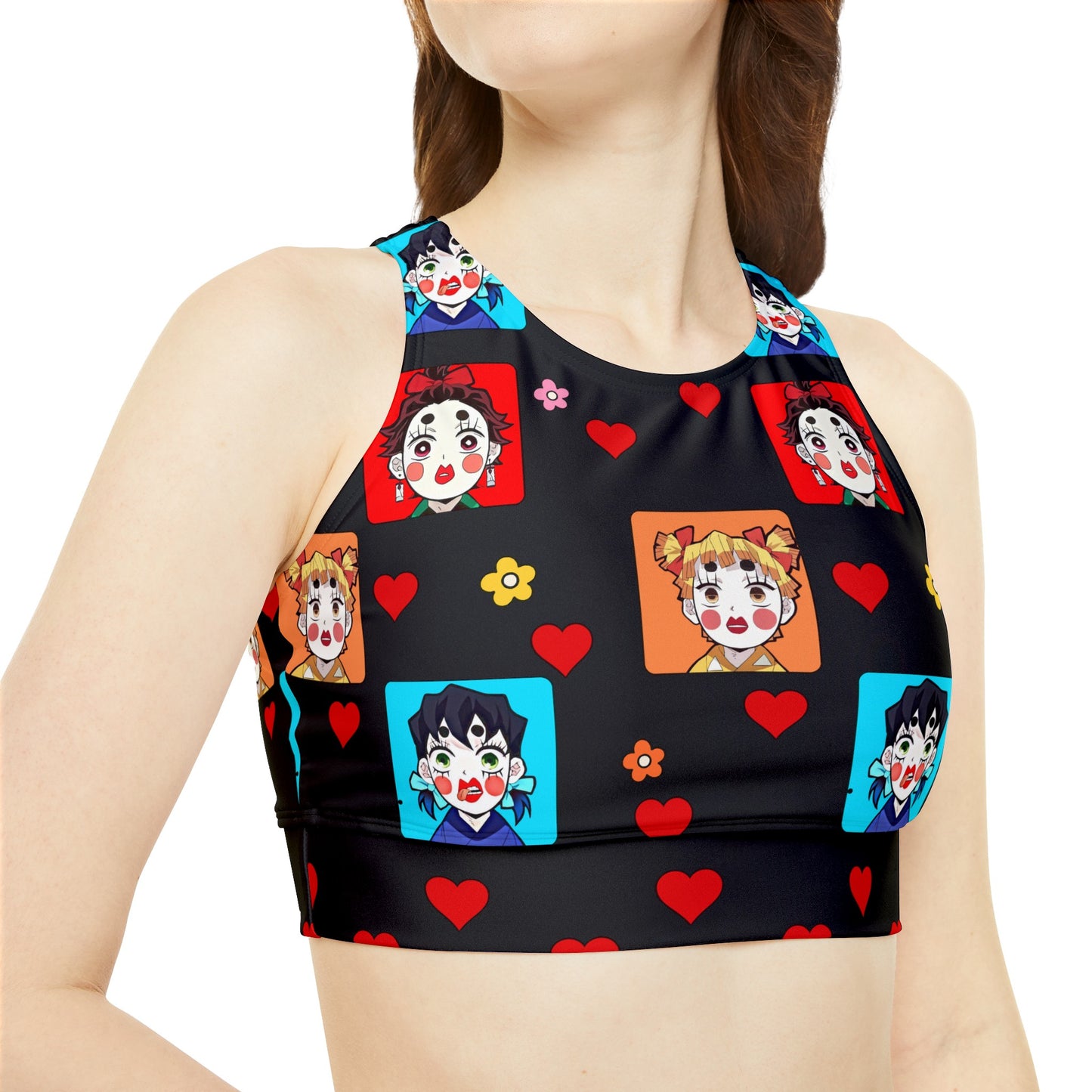 Demon Slayer - Homely Girls . . . Where? Black Sporty Bikini Set