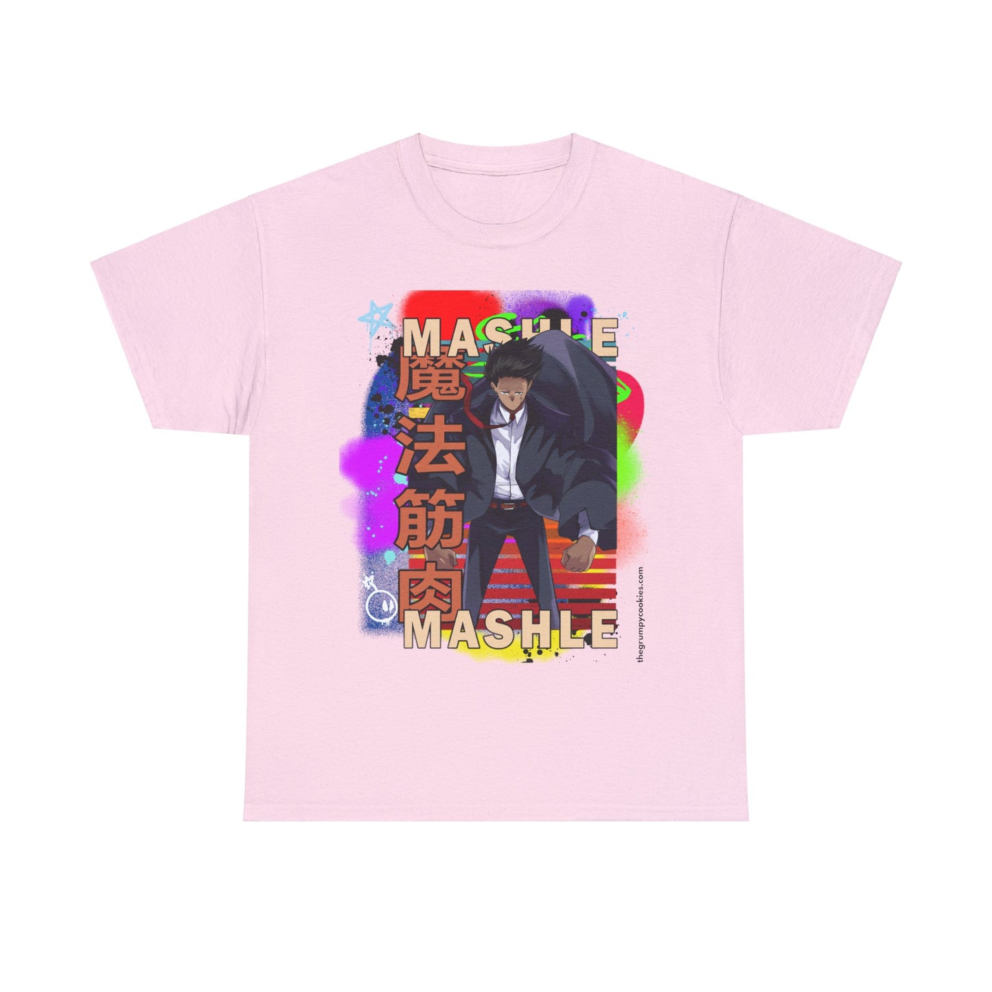 Mashle - Mash Burnedead Graffiti Unisex Heavy Cotton Tee