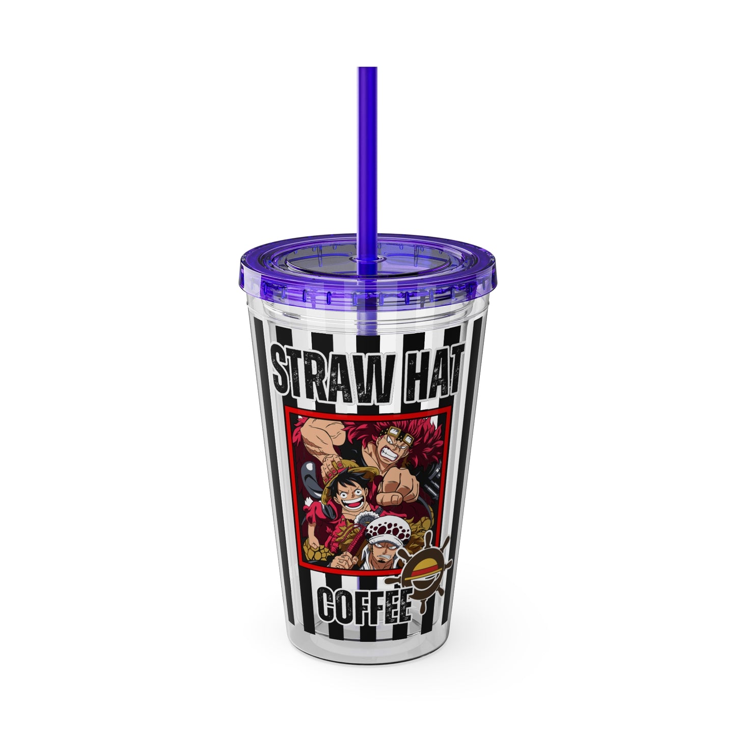 Straw Hat Coffee - The Worst Generation Sunsplash Tumbler with Straw, 16oz
