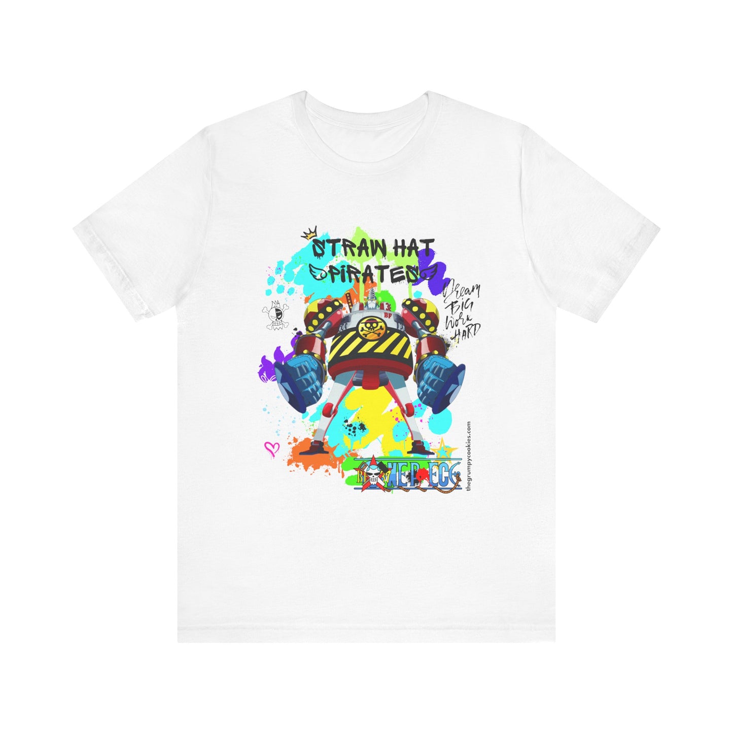 One Piece - Graffiti General Franky Unisex Jersey Short Sleeve Tee