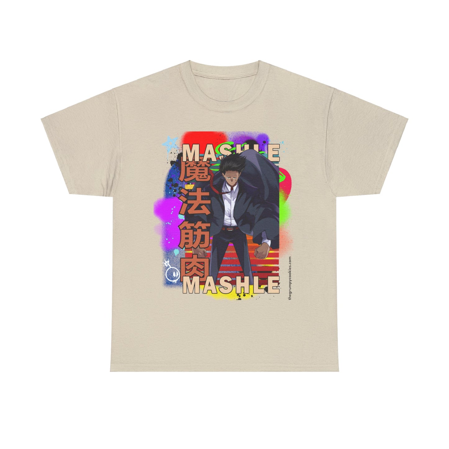 Mashle - Mash Burnedead Graffiti Unisex Heavy Cotton Tee