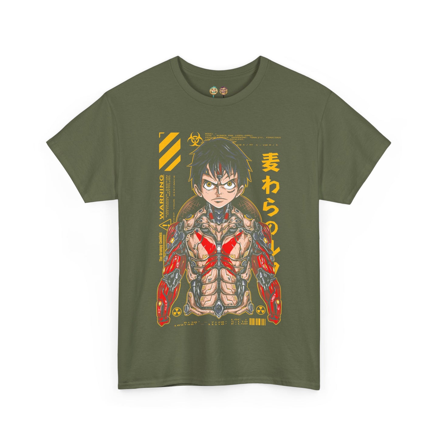 One Piece - Mecha Luffy Print Unisex Heavy Cotton Tee