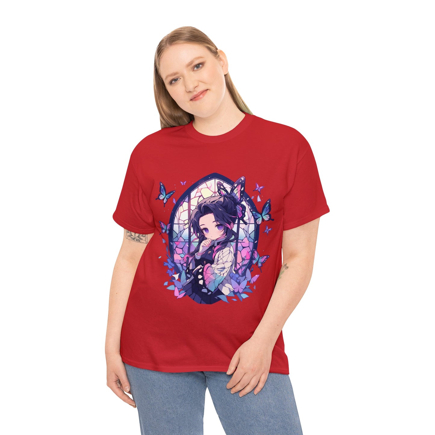 Demon Slayer - Stained Glass Shinobu Kocho Series Unisex Heavy Cotton Tee