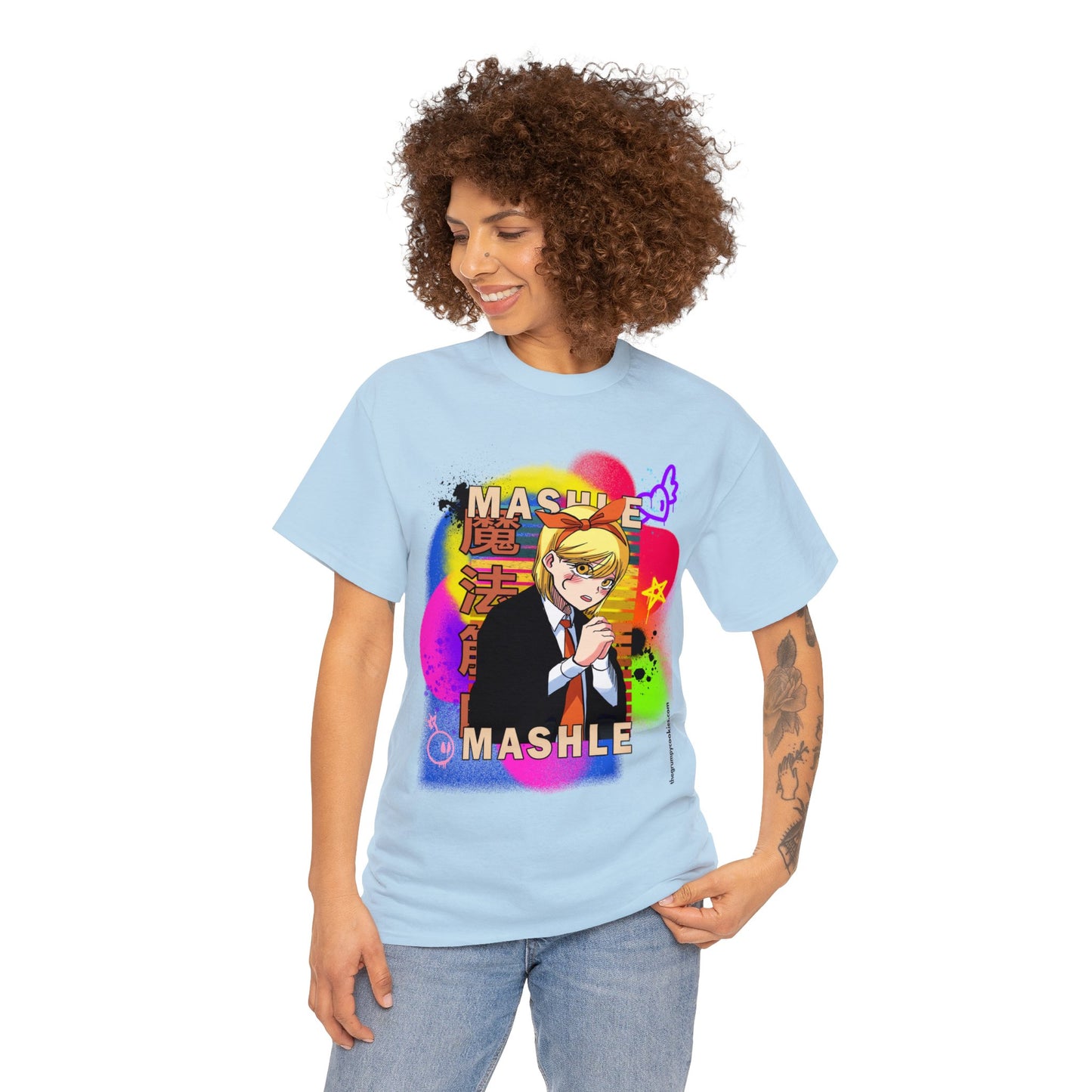 Mashle - Lemon Irvine Graffiti Unisex Heavy Cotton Tee