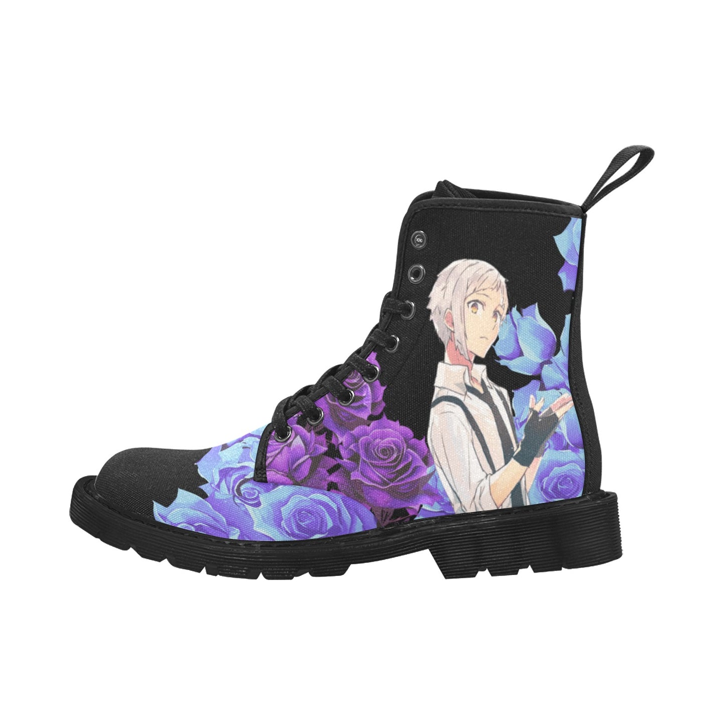 Bungo Stray Dogs - Everything's Coming Up Roses Men's Lace Up Canvas Boots
