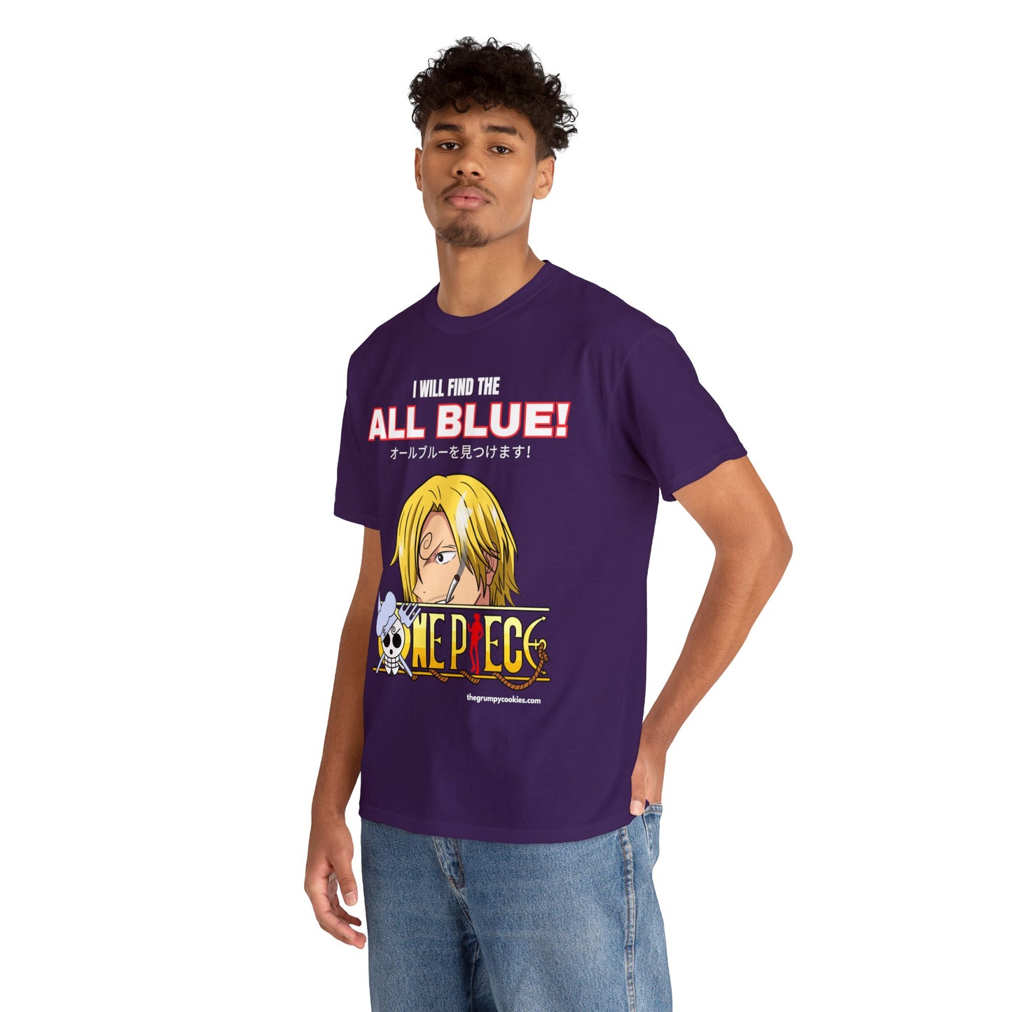One Piece - Find the All Blue Unisex Heavy Cotton Tee