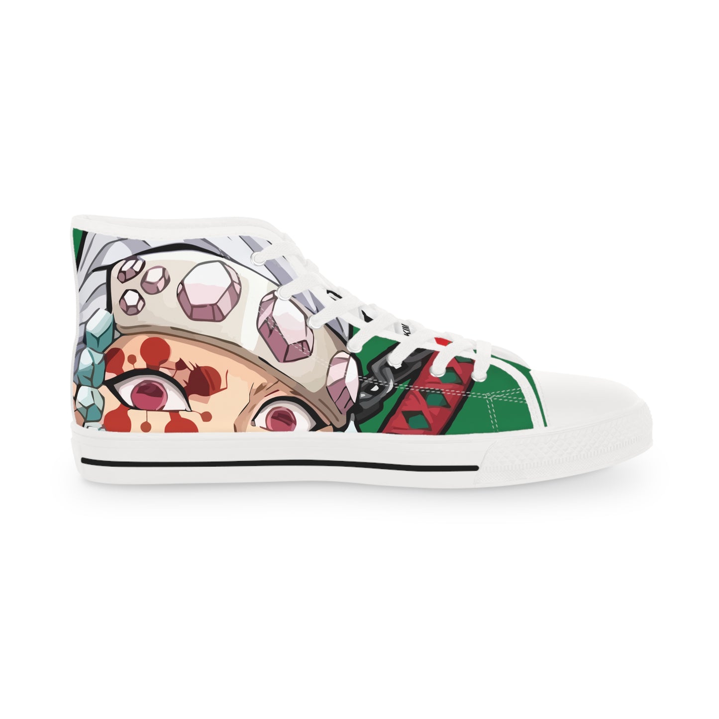 Demon Slayer - Flashy Tengen Men's High Top Green Sneakers