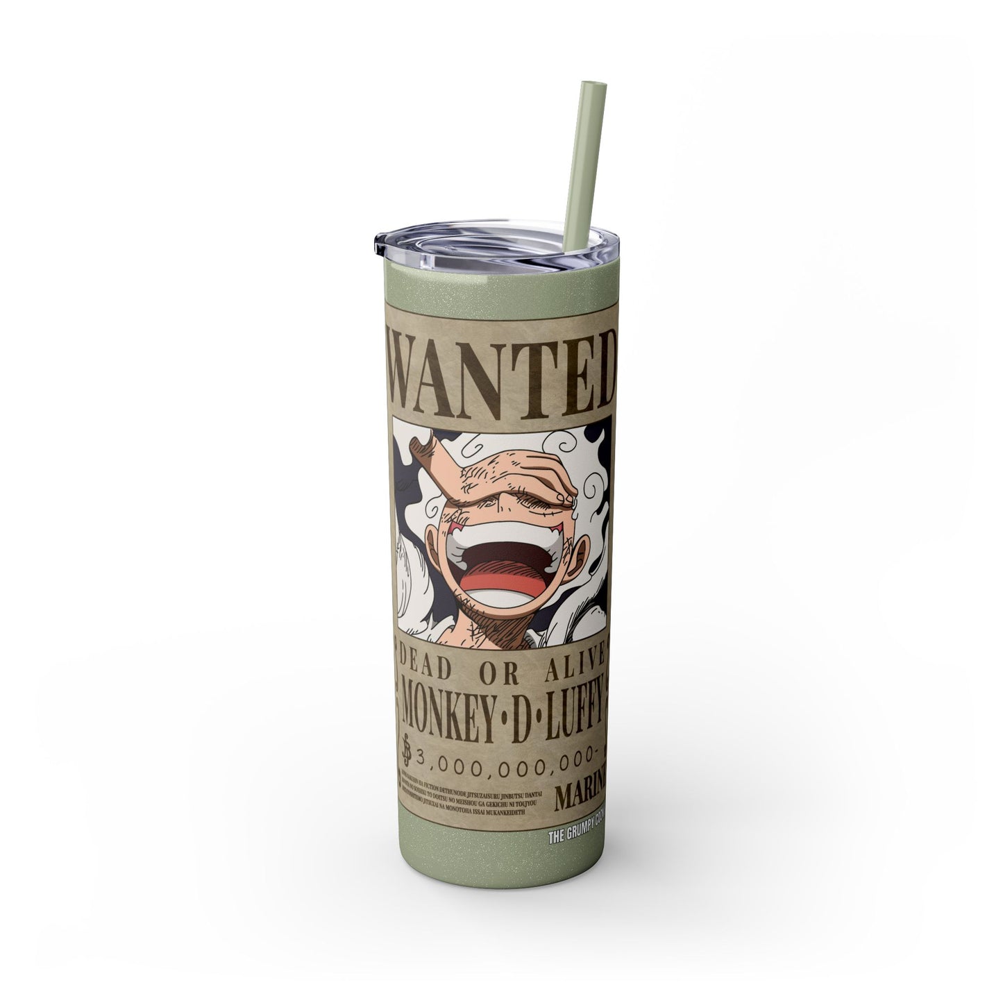 One Piece - Luffy Fifth Gear Skinny Tumbler with Straw, 20oz