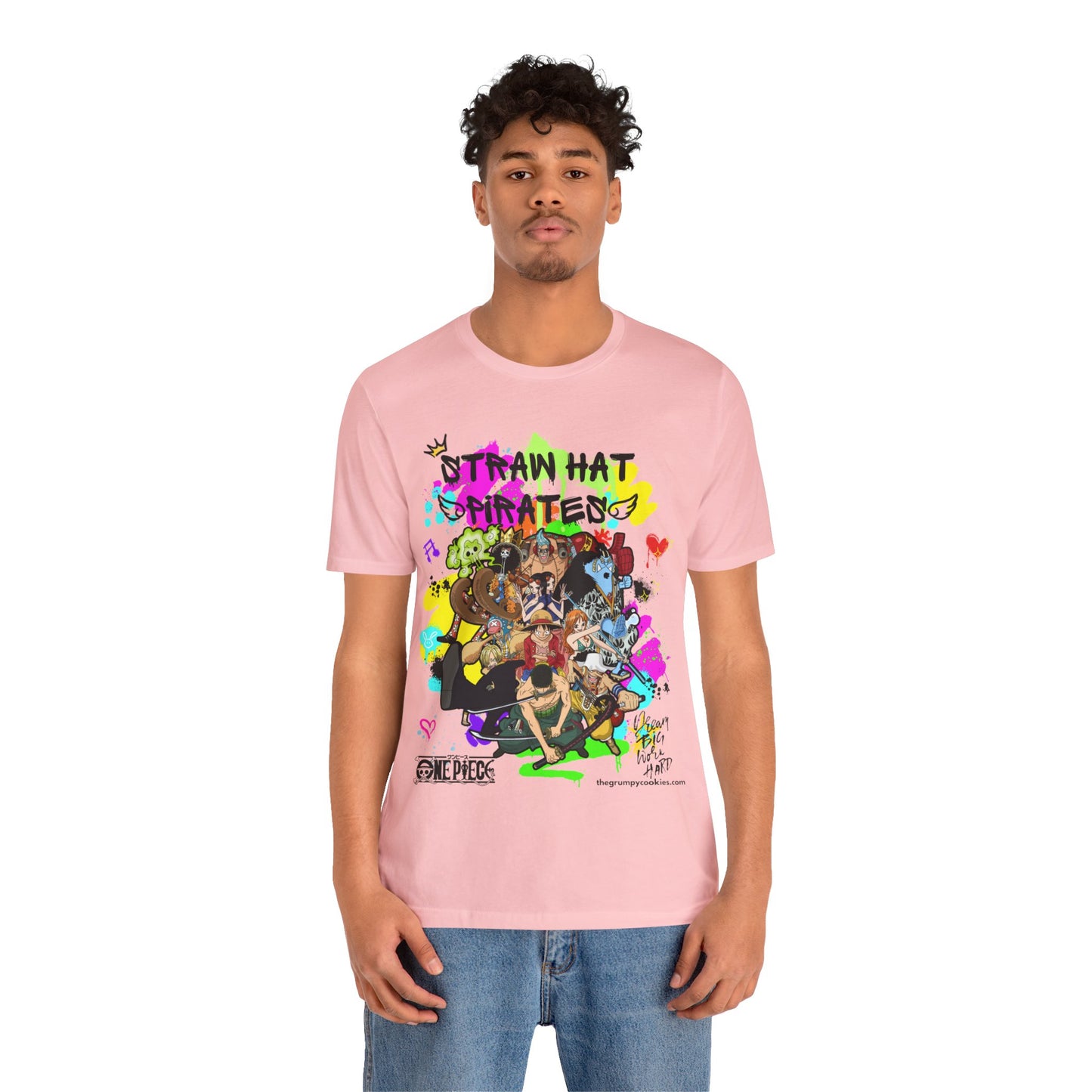 One Piece - Graffiti Straw Hats Unisex Jersey Short Sleeve Tee