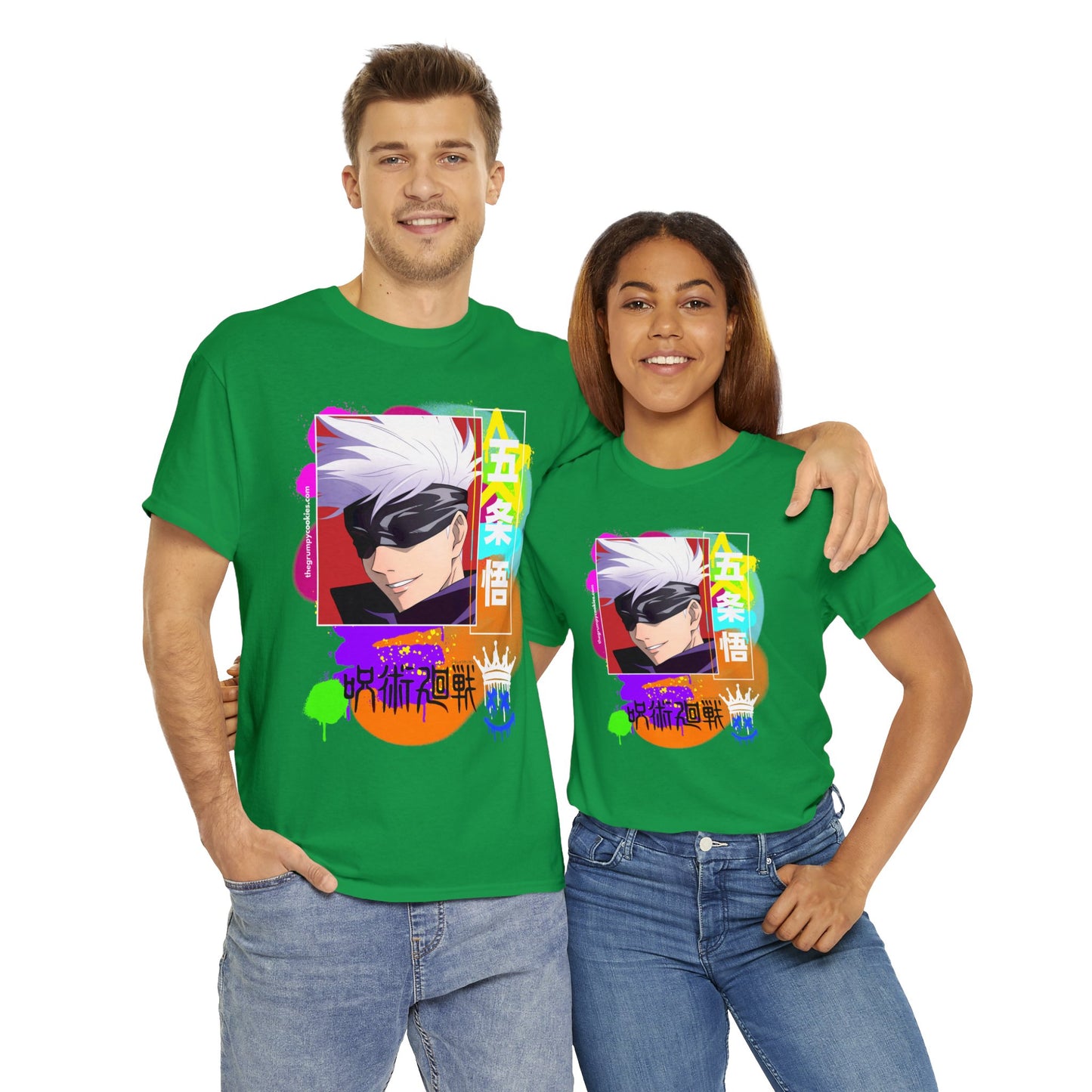 Jujutsu Kaisen - Gojo's Side Smile Unisex Heavy Cotton Tee