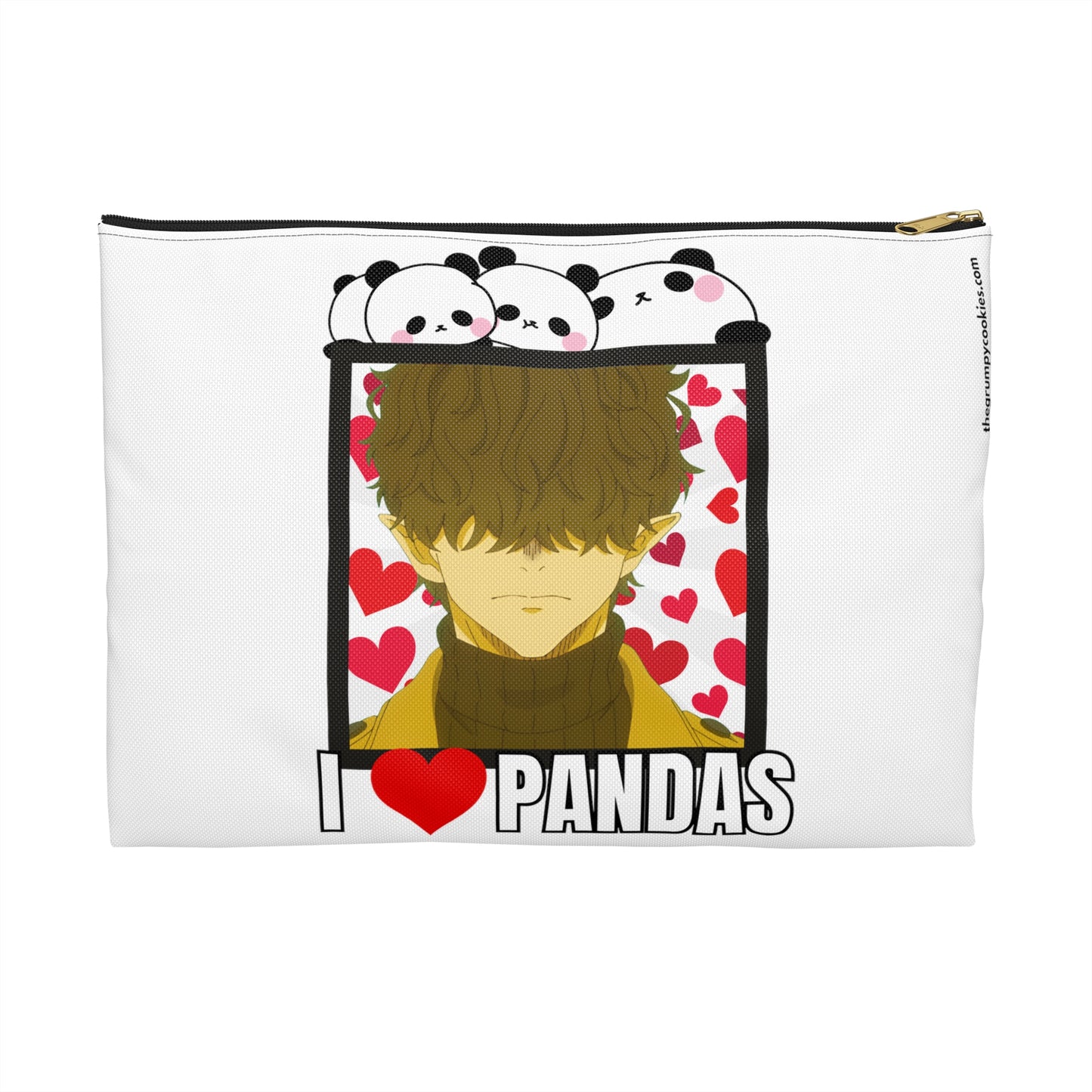 Mr. Villain's Day Off - I Love Pandas Accessory Pouch