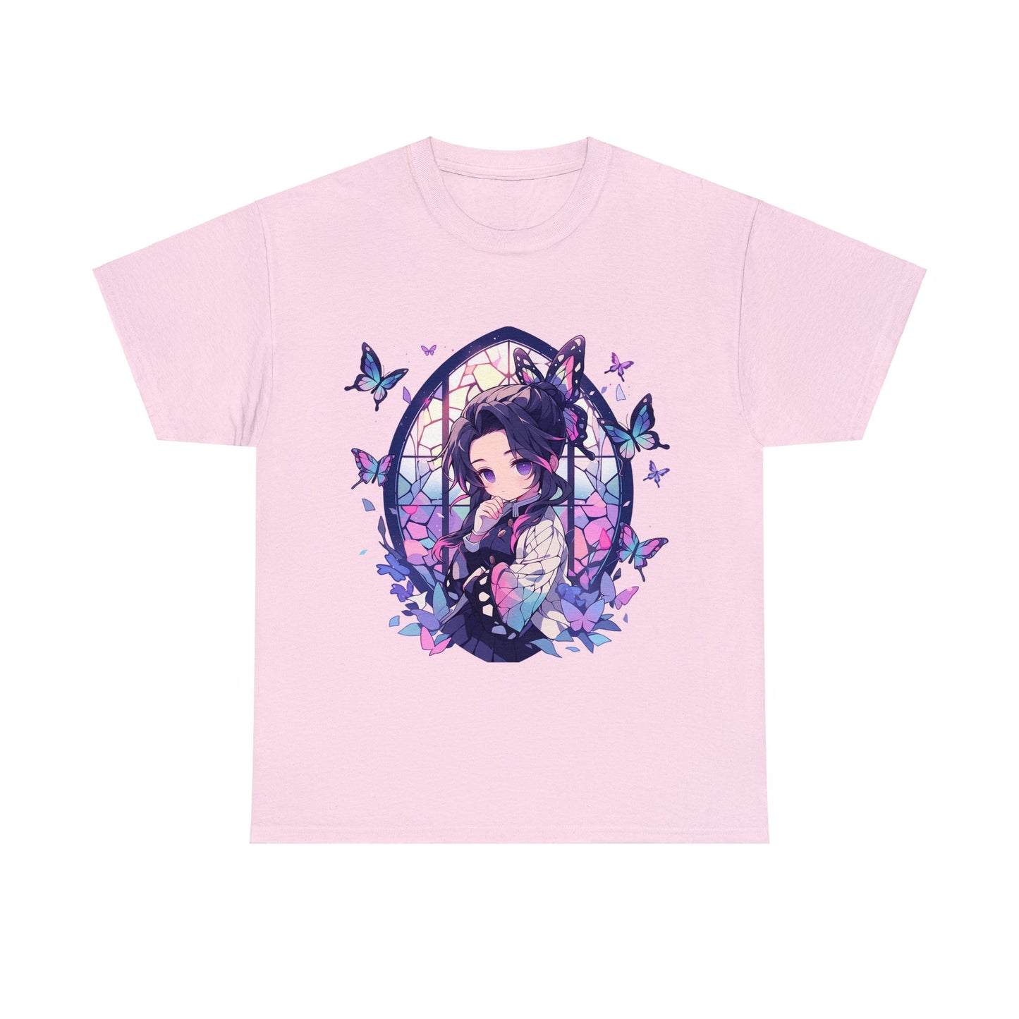 Demon Slayer - Stained Glass Shinobu Kocho Series Unisex Heavy Cotton Tee
