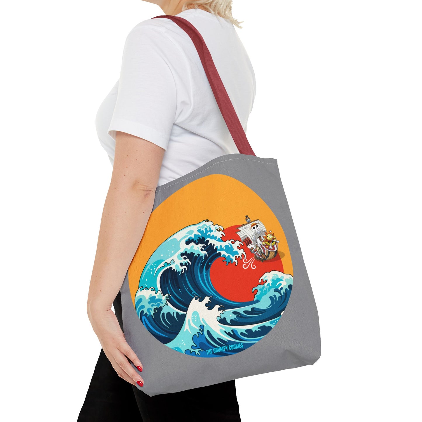 One Piece - Riding the Wave Grey Tote Bag