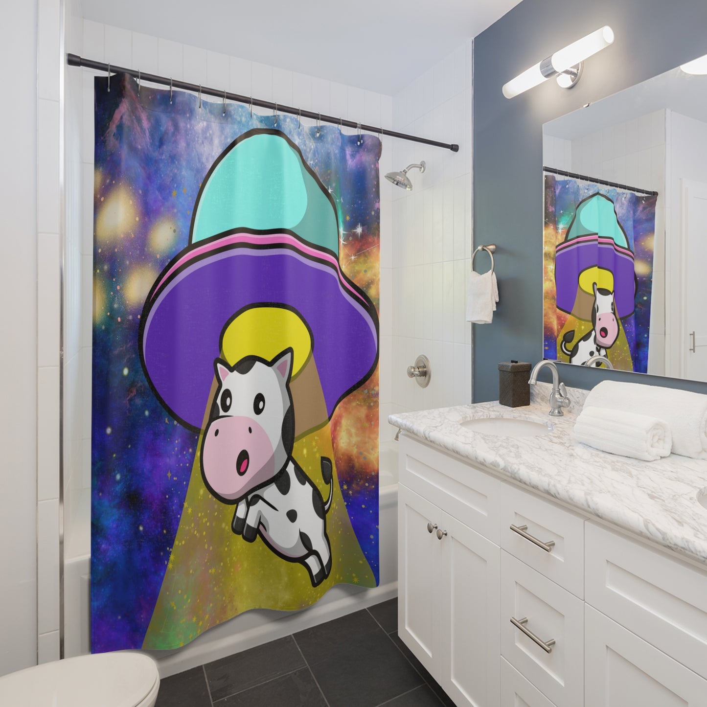 The Grumpy Cookies - C-Files Shower Curtain