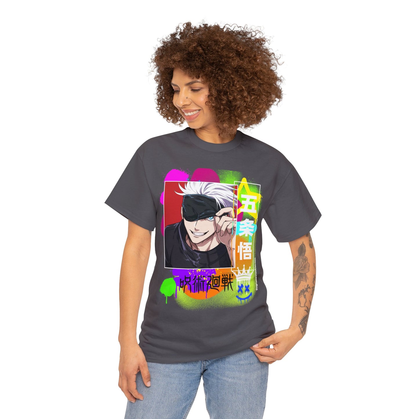 Jujutsu Kaisen - Peekaboo Gojo Unisex Heavy Cotton Tee