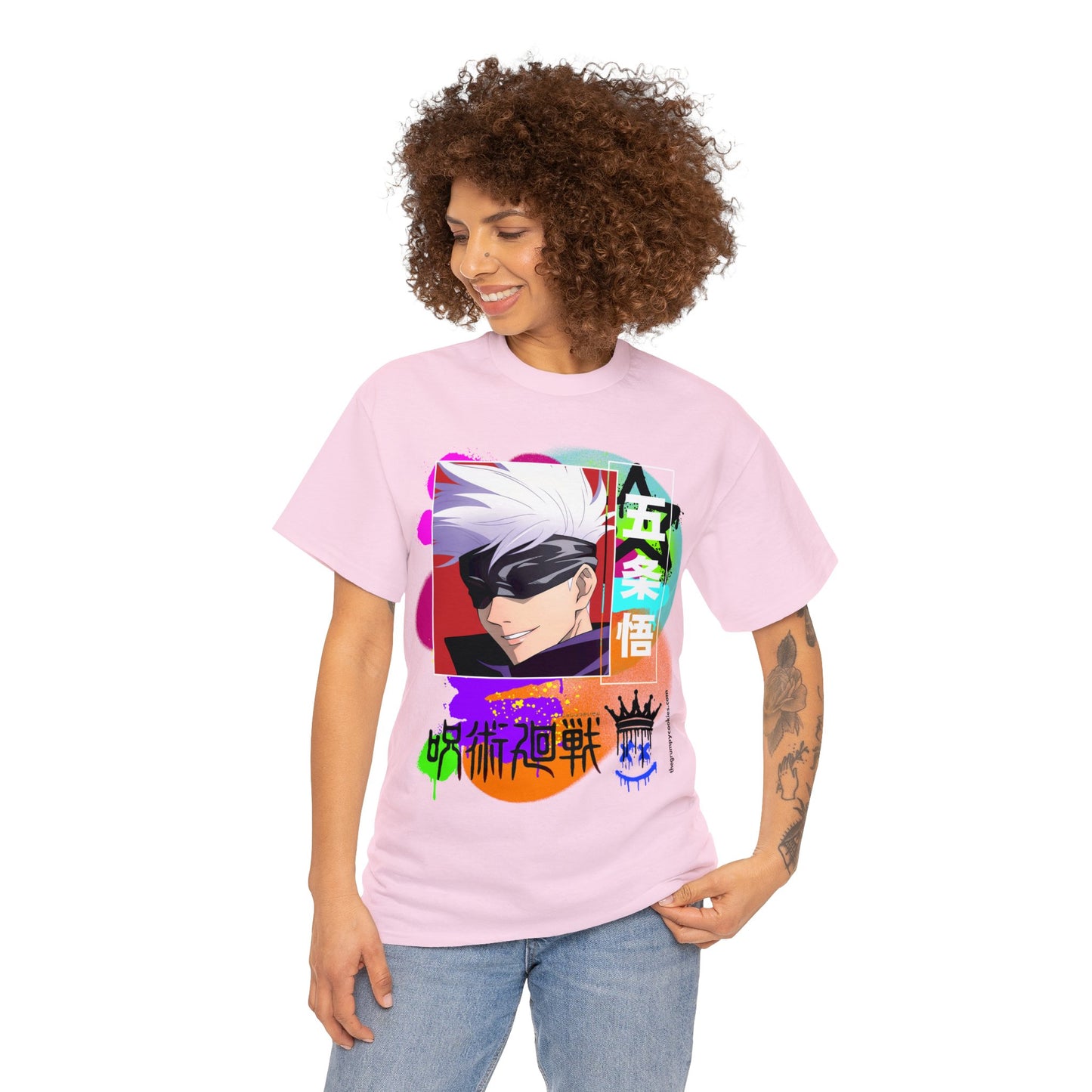 Jujutsu Kaisen - Gojo's Side Smile Unisex Heavy Cotton Tee