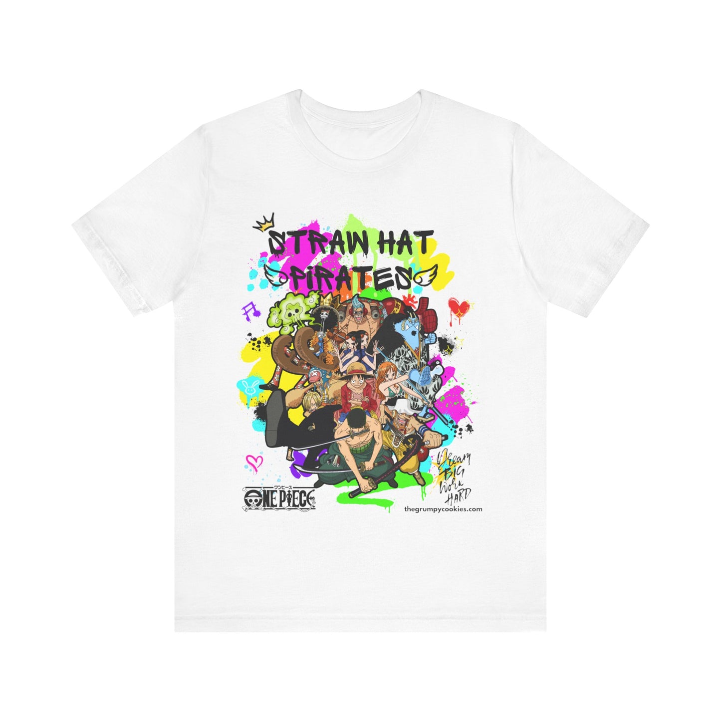 One Piece - Graffiti Straw Hats Unisex Jersey Short Sleeve Tee