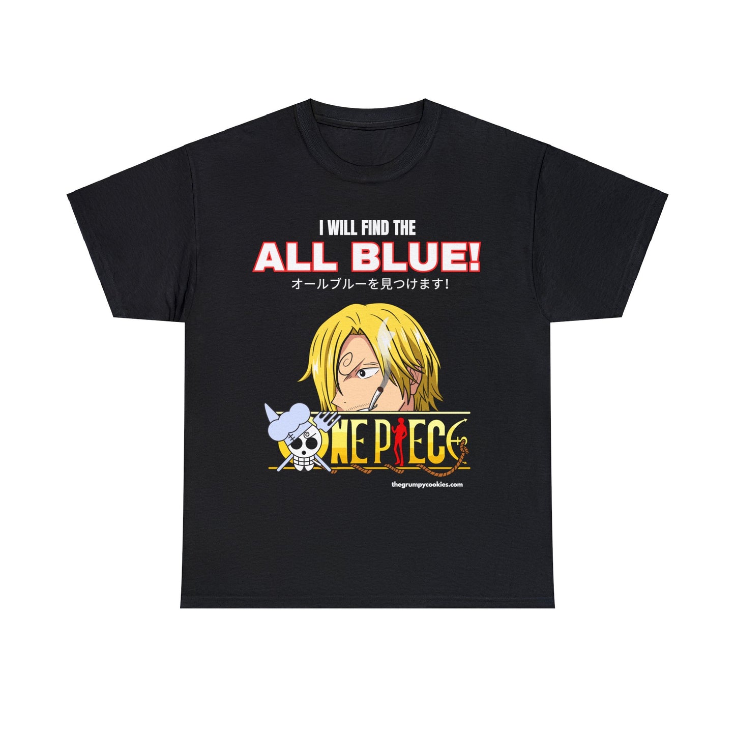 One Piece - Find the All Blue Unisex Heavy Cotton Tee