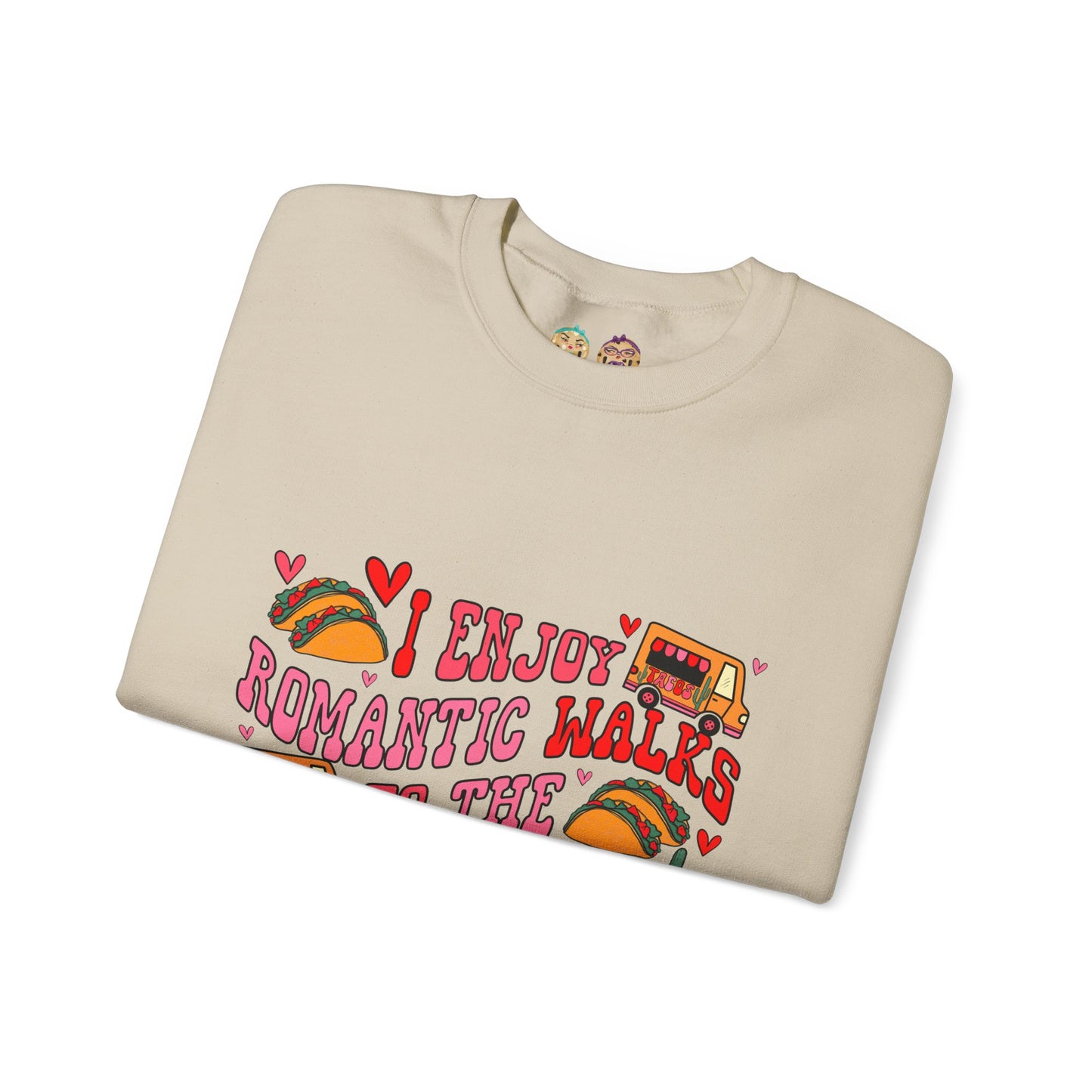 The Grumpy Cookies - Romance = Tacos Unisex Heavy Blend™ Crewneck Sweatshirt