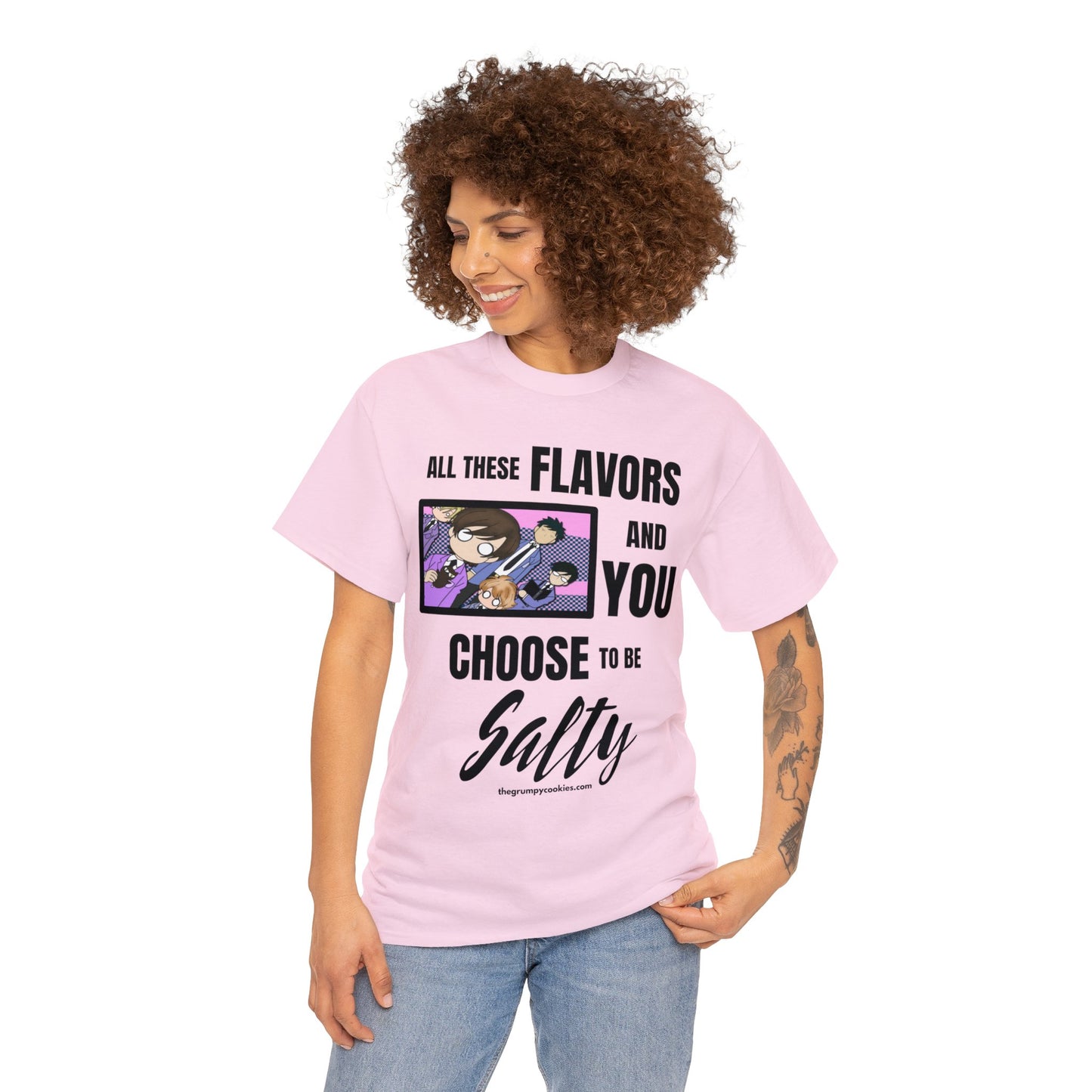 Ouran High School Host Club - Shocked Hosts Choose to Be Salty Unisex Heavy Cotton Tee