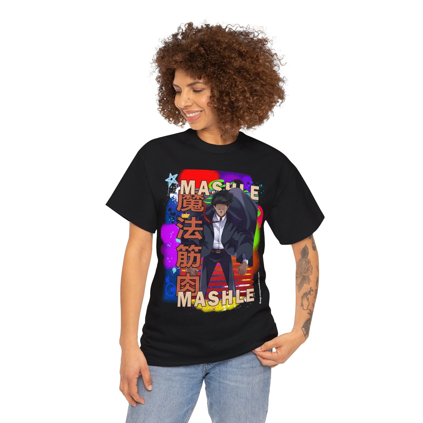 Mashle - Mash Burnedead Graffiti Unisex Heavy Cotton Tee