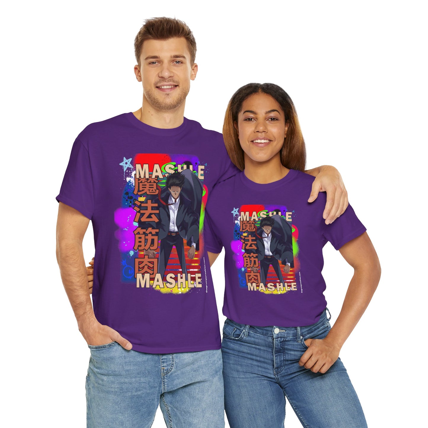 Mashle - Mash Burnedead Graffiti Unisex Heavy Cotton Tee