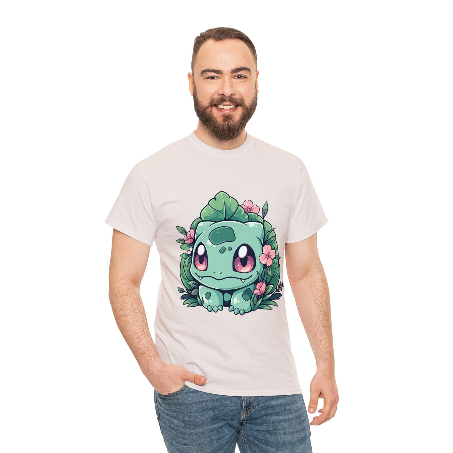 Pokemon - Flowering Bulba Unisex Heavy Cotton Tee