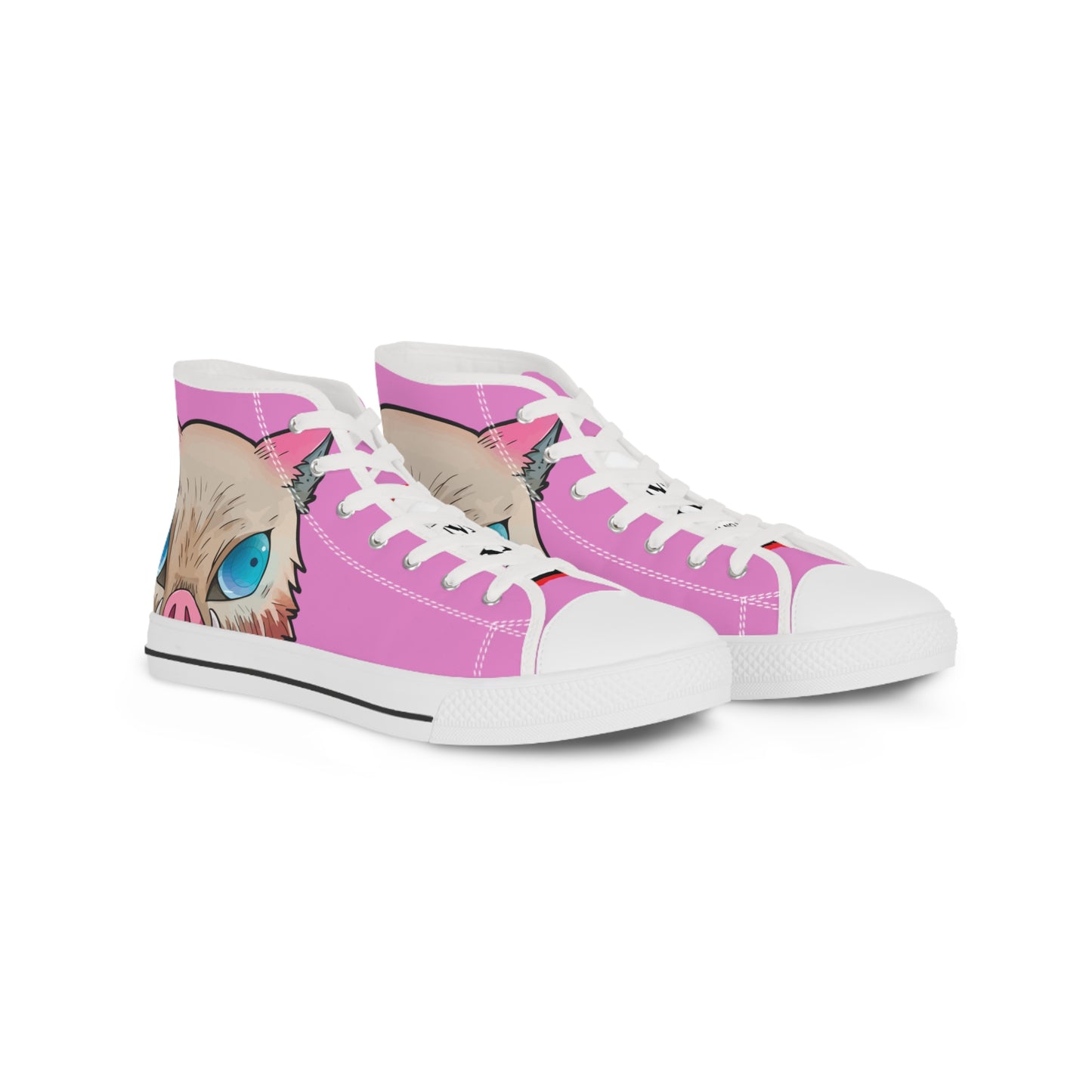 Demon Slayer - Savage Beauty Inosuke Men's High Top Pink Sneakers
