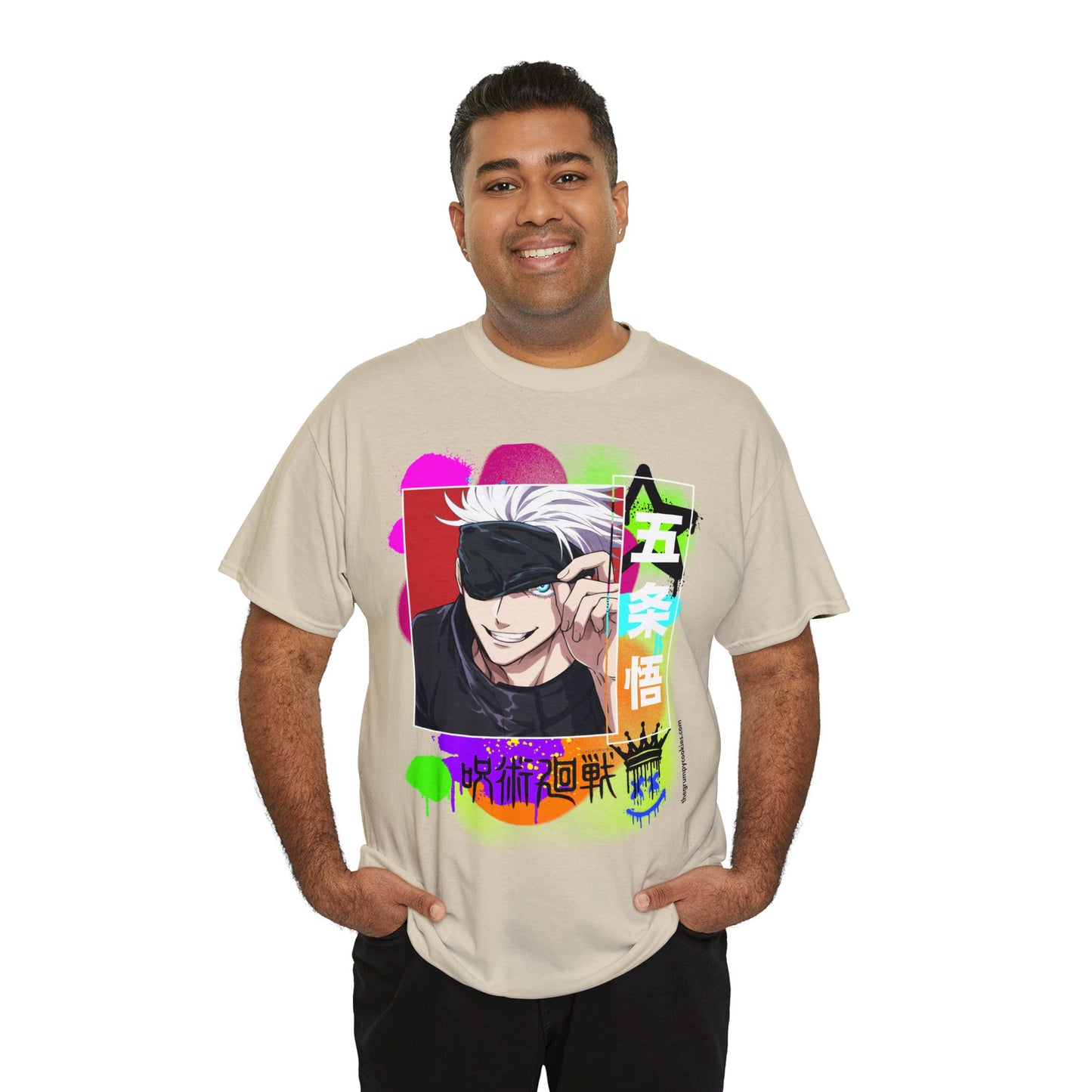 Jujutsu Kaisen - Peekaboo Gojo Unisex Heavy Cotton Tee