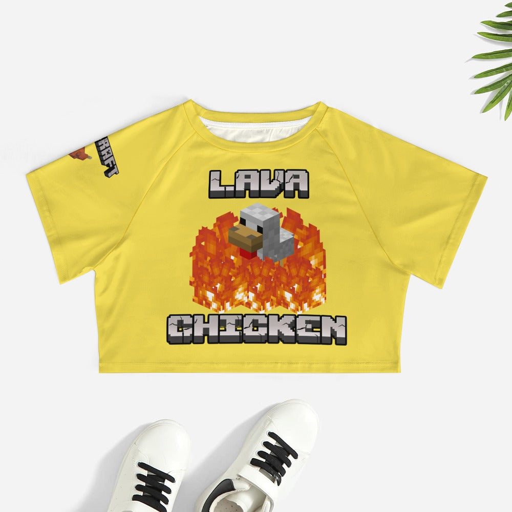 Minecraft - Lava Chicken Crop Tee