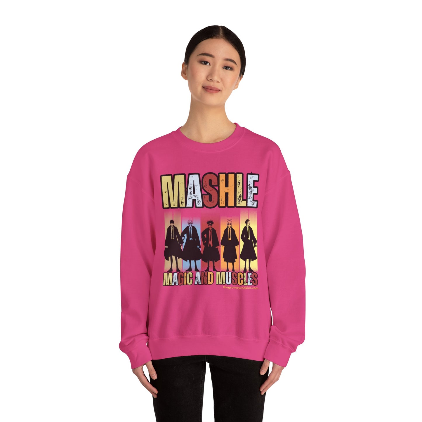 Mashle - Team No Magic Unisex Heavy Blend™ Crewneck Sweatshirt