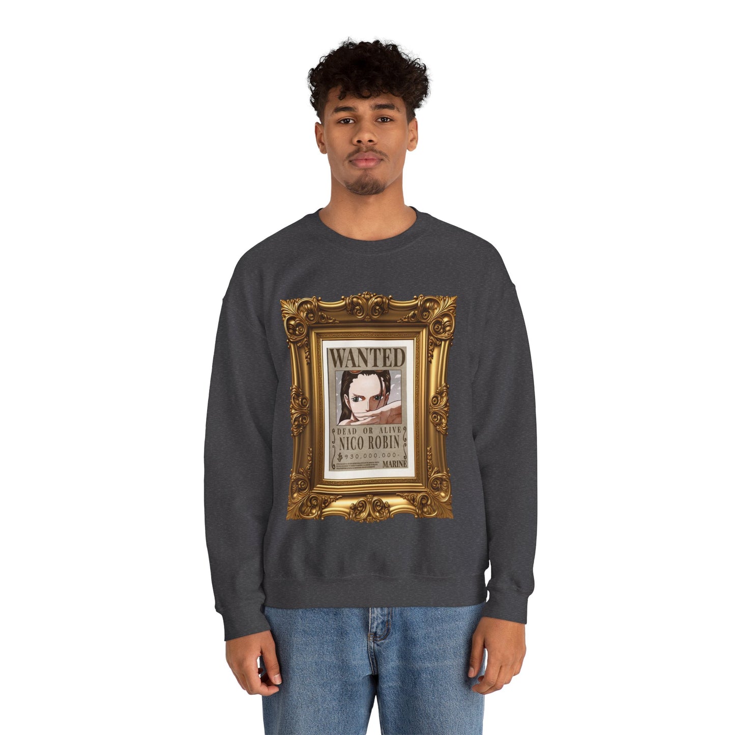 One Piece - Fine Art Robin Unisex Heavy Blend™ Crewneck Sweatshirt