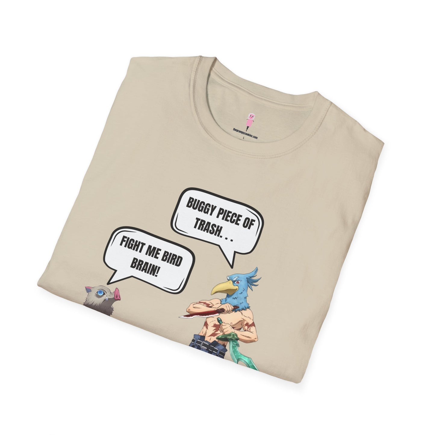 Shangri-la Frontier vs Demon Slayer- Boar Head vs Bird Brain Graphic Tee