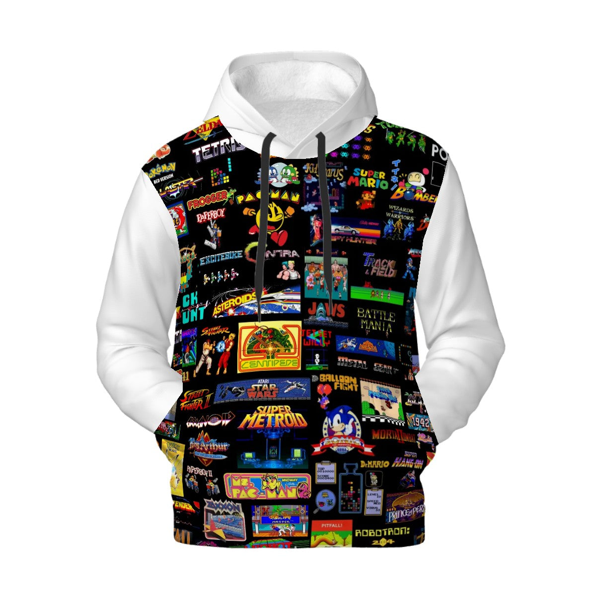 The Grumpy Cookies - Old School Gamer Men's Pullover Hoodie with Pockets