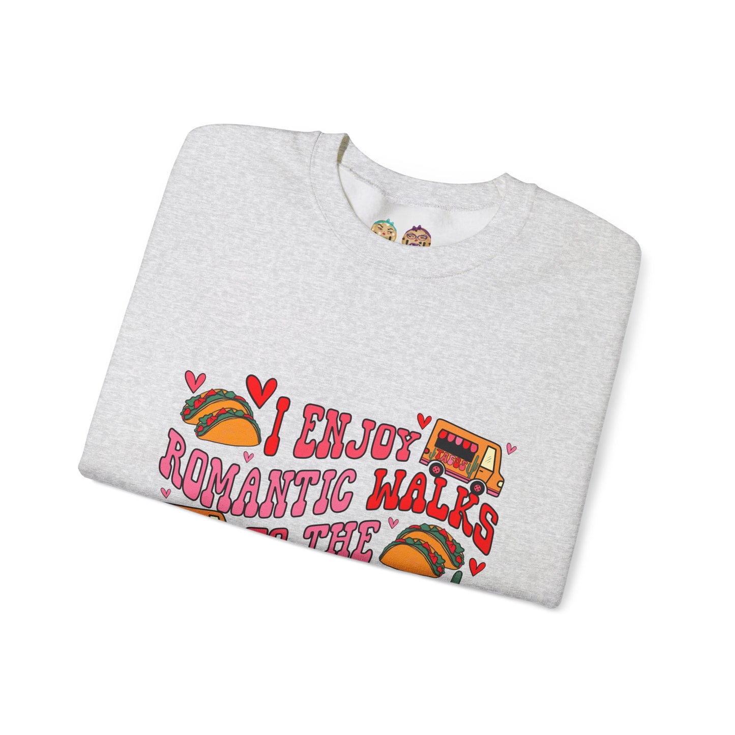 The Grumpy Cookies - Romance = Tacos Unisex Heavy Blend™ Crewneck Sweatshirt