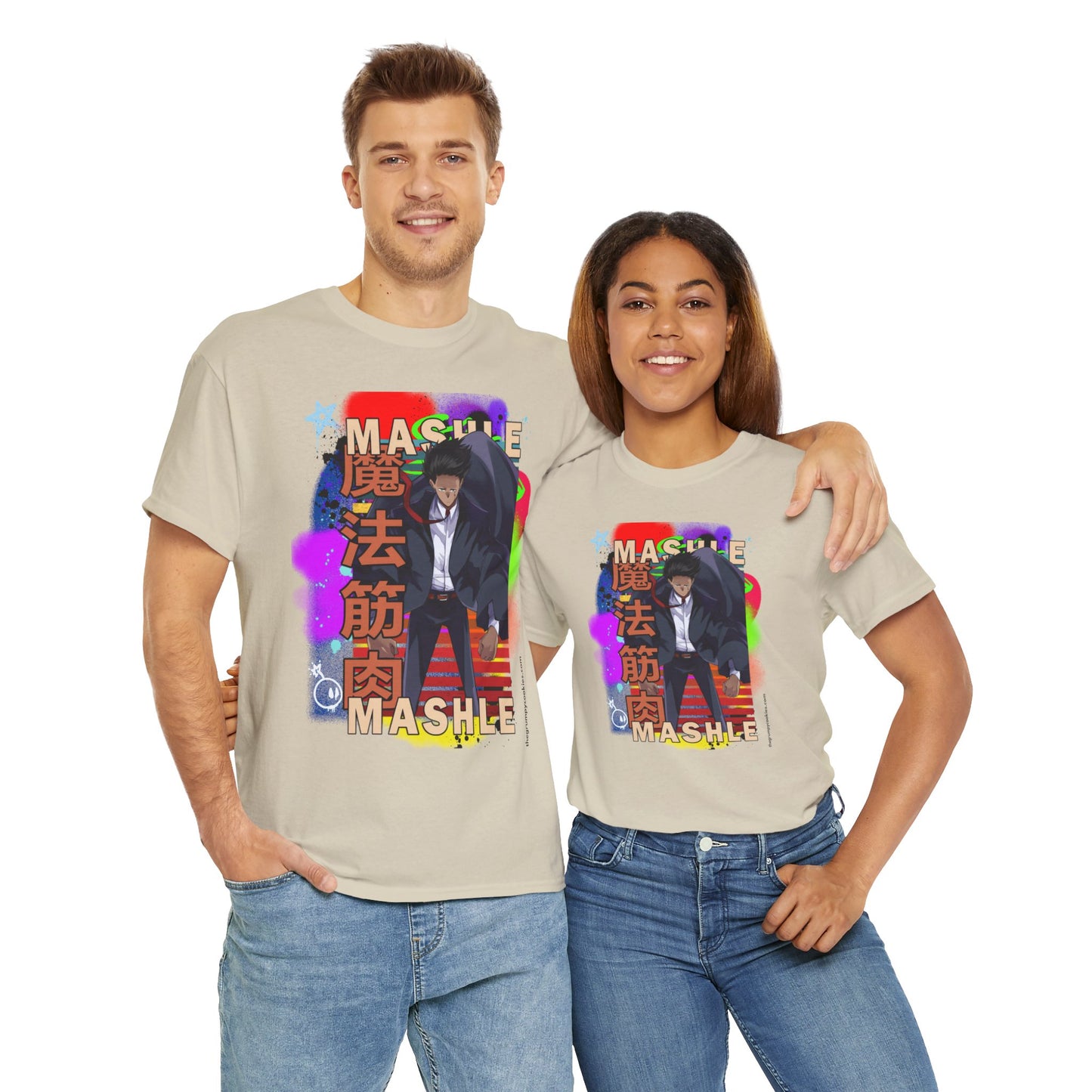 Mashle - Mash Burnedead Graffiti Unisex Heavy Cotton Tee